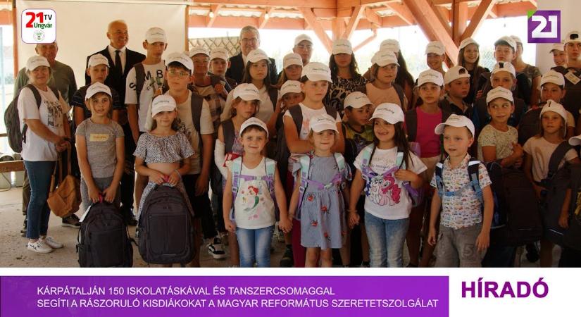 150 iskolatáskával és tanszercsomaggal segíti a rászoruló kisdiákokat az MRSZ (videó)