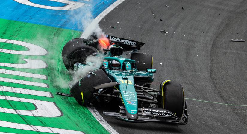 Ijesztő balesettel folytatódott az F1-hétvége