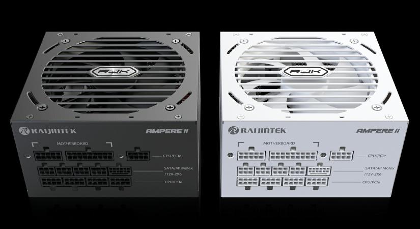 Bemutatkoztak a Raijintek "platinás" Ampere II tápjai
