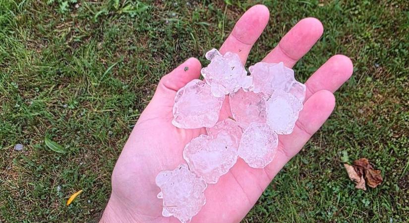 Durva jégeső csapott le Szlovéniában, nem messze a határtól - fotók