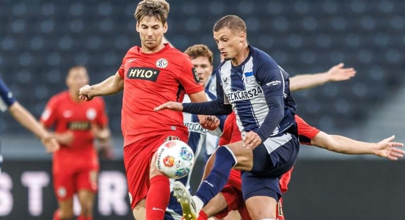 Hertha–Elversberg: hiába sérült meg Dárdai Márton posztriválisa, így is csak egy félidőre kellett a magyar játékos