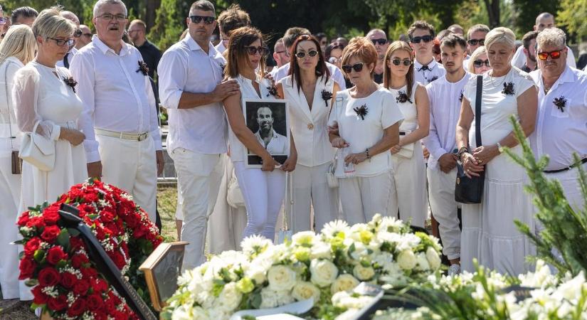 Szívszorító szavakkal mondott köszönetet Kathi Béla temetése után a gyászoló özvegy