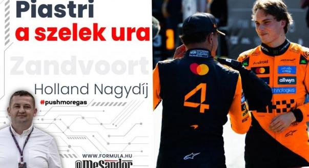 Piastri a szelek ura Zandvoortban