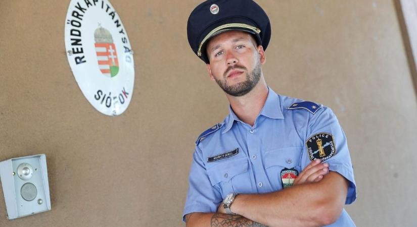 A siófoki rendőrtiszt a közrend mellett a sportban is bizonyít