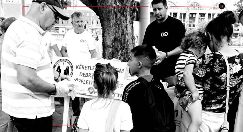 Az emberséget nem lehet pénzzel megvenni – Ételt és még mi mindent osztottak a debreceni civilek….