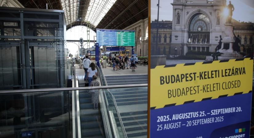 Keleti pályaudvar felújítása: az utasok szerint kezelhető a helyzet