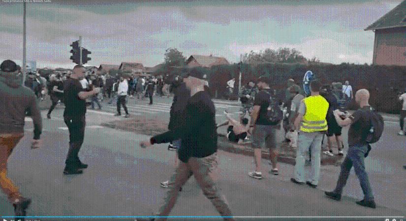 Egymást verik a ćacik Újvidéken (Videó)