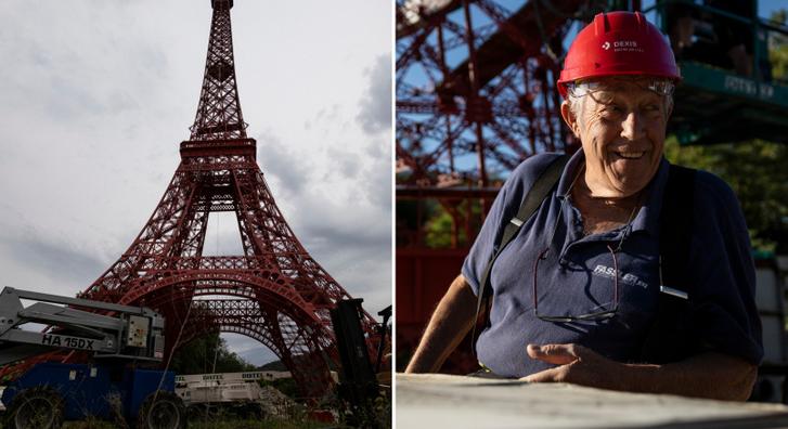 Nagypapa és unokája újraalkották az Eiffel-tornyot, csodájukra járnak az internetezők