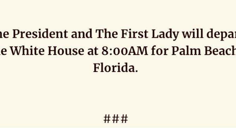 Kiadták közleményben: Trumpék a floridai klubjukba mennek a Fehér Házból