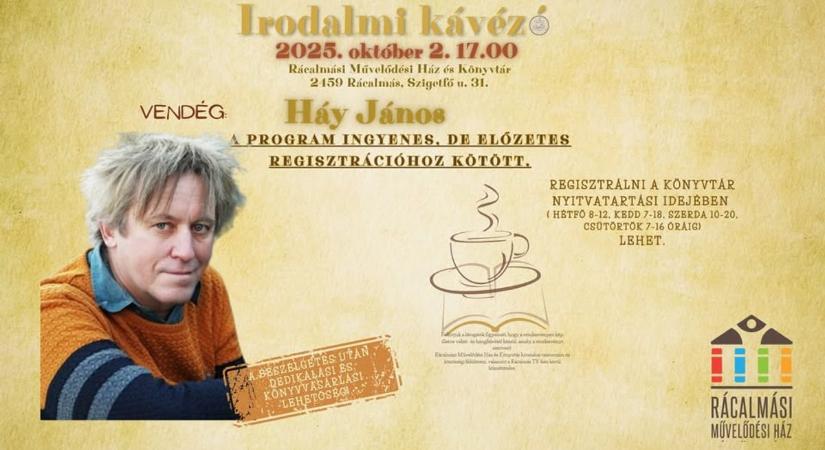József Attila-díjas író érkezik Rácalmásra