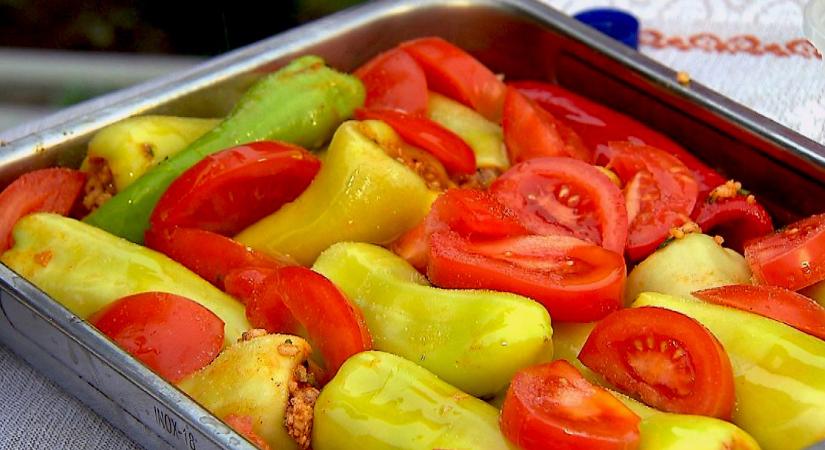 Töltött paprika görög módra