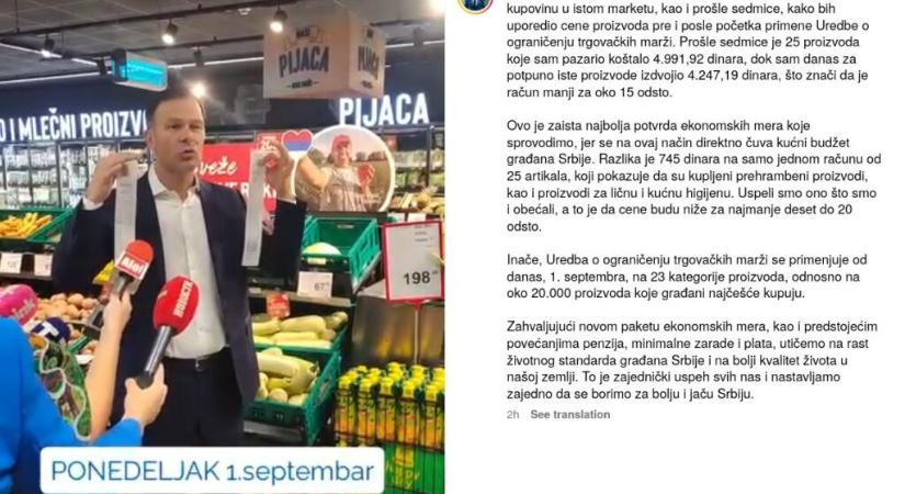 A pénzügyminiszter megint vásárolni volt: „Hihetetlen, milyen sok pénzt megspóroltam!”