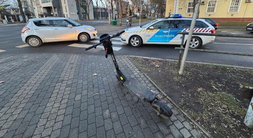 Csúnya baleset Pécsen – vérző fejsérülés, a fogát is otthagyta a rolleres