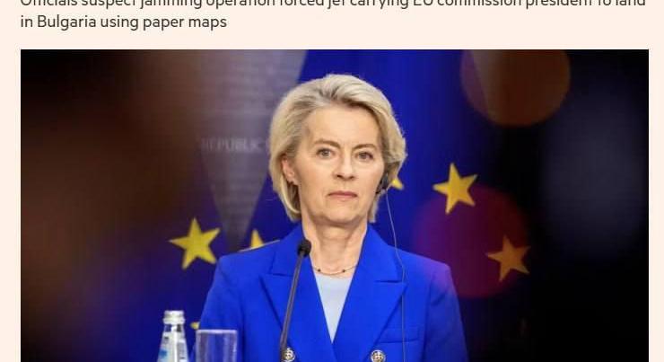Orosz beavatkozás gyanúja: rendhagyóan landolt Plovdivban von der Leyen gépe