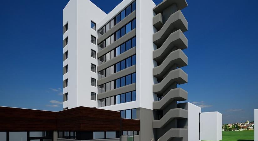 Így fog kinézni a megújuló, társasházi funkcióra váltó egykori szombathelyi ISIS Hotel