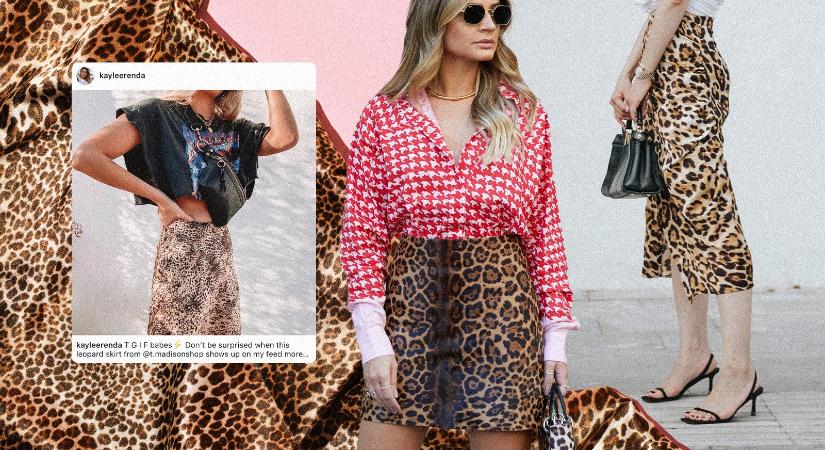 7 outfit inspiráció, ahogyan a leopárd mintás szoknyát stílusosan hordhatod