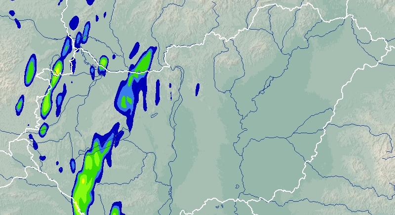Térképsorozaton mutatjuk, merre hoz esőket, viharokat a hidegfont, óráról órára