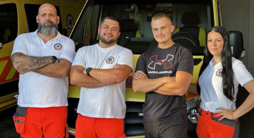 Megható találkozás a nyírábrányi mentőállomáson