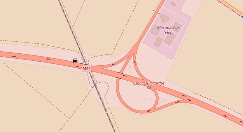 Súlyos baleset történt az M44-es autóúton