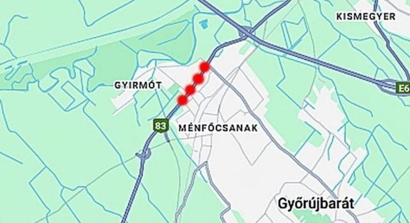 Folyamatos ellenőrzéseket tart keddtől a rendőrség Gyirmót és Ménfőcsanak térségében