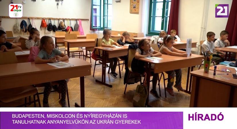 Budapesten, Miskolcon és Nyíregyházán is tanulhatnak anyanyelvükön az ukrán gyerekek (videó)