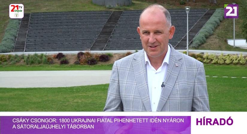 Csáky Csongor: 1800 ukrajnai fiatal pihenhetett idén nyáron a sátoraljaújhelyi táborban (videó)