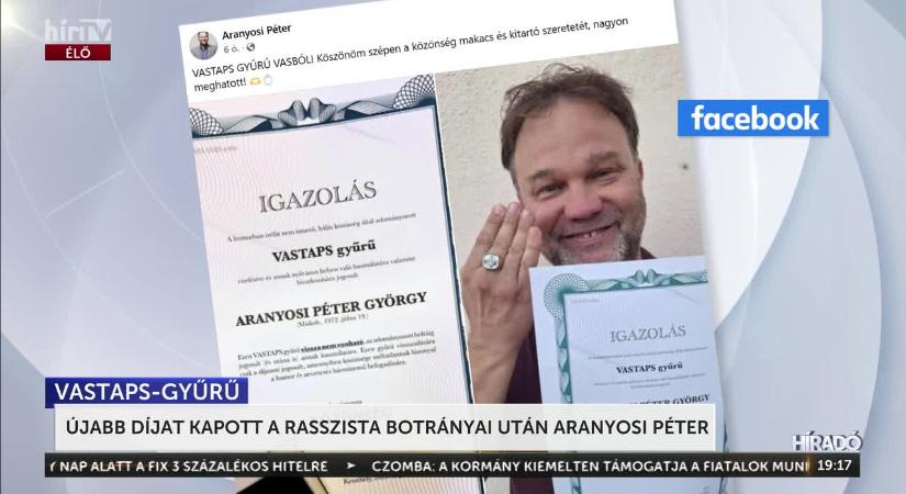 Baloldali provokáció? – Újabb díjat kapott rasszista botrányai után Aranyosi Péter  videó