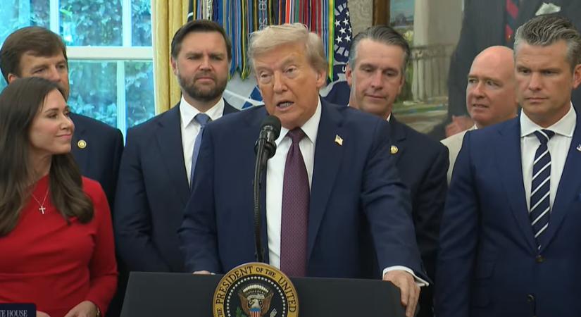 Donald Trump megjelent a nyilvánosság előtt - videó