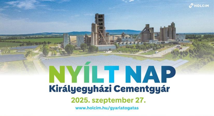 Fenntartható cementgyártás testközelből - Nyílt Nap a Királyegyházi Cementgyárban