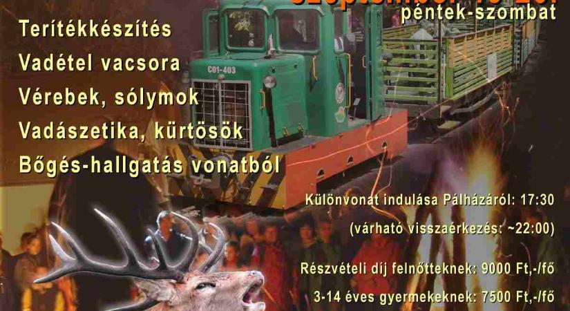 Szarvasbőgés-hallgató vonatozás Pálházán 2025. 09. 19-20.