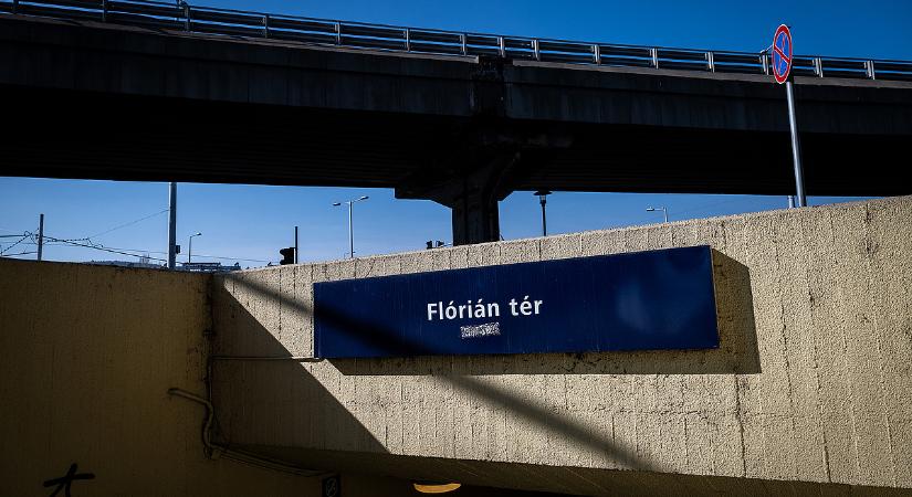 Újabb szakaszához érkezett a Flórián téren a felújítás, megemelték a felüljárót