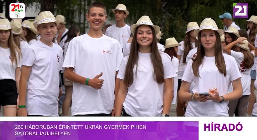 260 háborúban érintett ukrán gyermek pihen Sátoraljaújhelyen (videó)