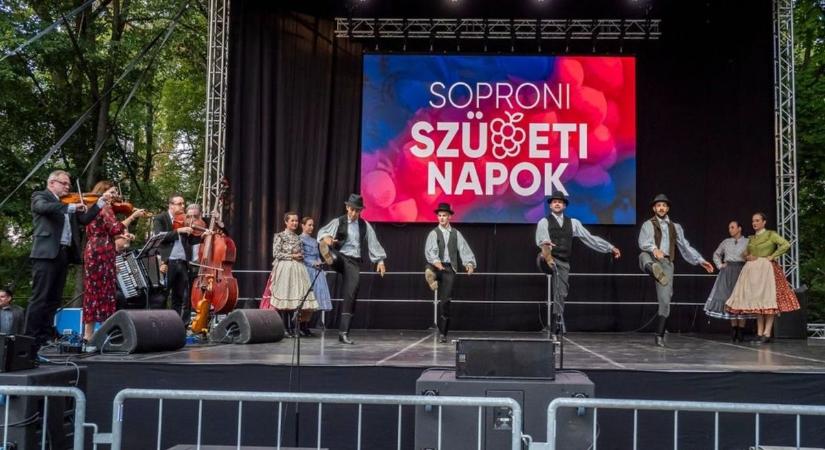 Háromnapos ünnep az Erzsébet-kertben, végleges a Soproni Szüreti Napok programja
