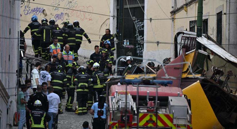 Kisiklott egy lisszaboni siklóvasút, 15-en meghaltak