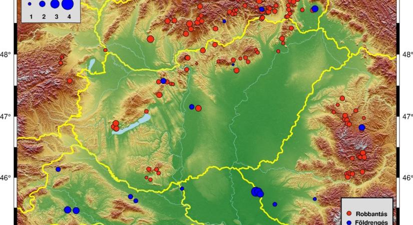 Augusztusban 133 földmozgást regisztráltak a Kárpát-medencében