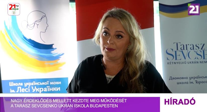 Nagy érdeklődés mellett kezdte meg működését a Tarasz Sevcsenko ukrán iskola Budapesten (videó)