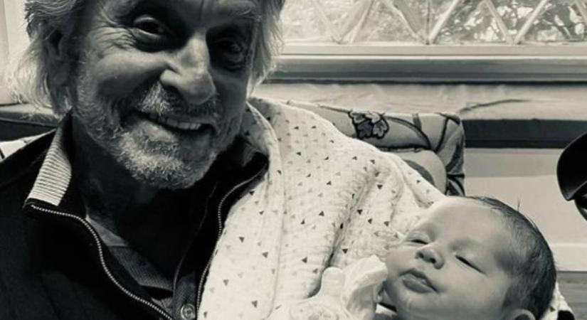 Michael Douglas először találkozott az unokájával, megható fotó készült a pillanatról