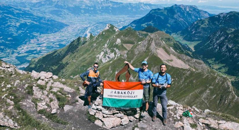 Liechtenstein legmagasabb pontját hódították meg a rábaközi hegymászók, kitűzték a magyar zászlót - fotók