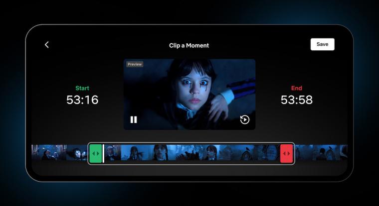 Már a Netflixen is lehet klipeket kivágni, mert miért is ne