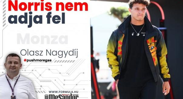Norris nem adja fel – Olasz Nagydíj, csütörtök