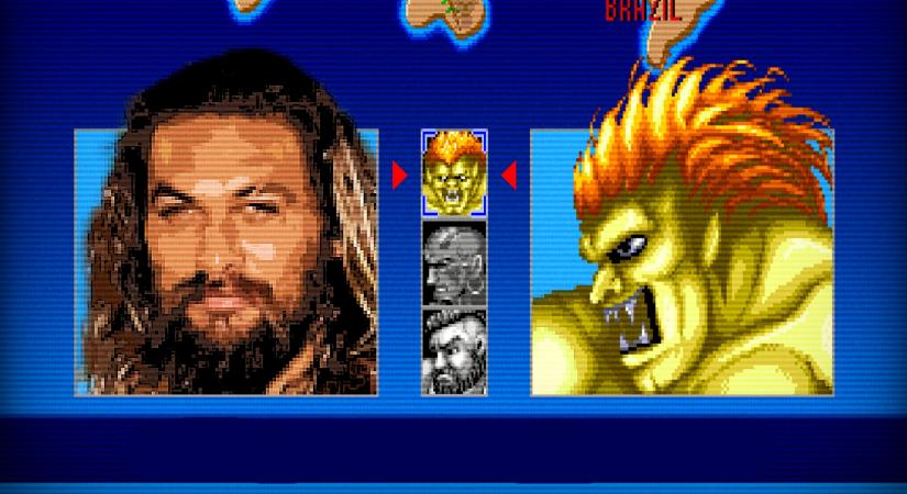 Egy rakat retró stílusú plakát érkezett az új Street Fighter-filmhez, rajtuk Jason Momoa, 50 Cent és a többi sztár pixelesített változatával