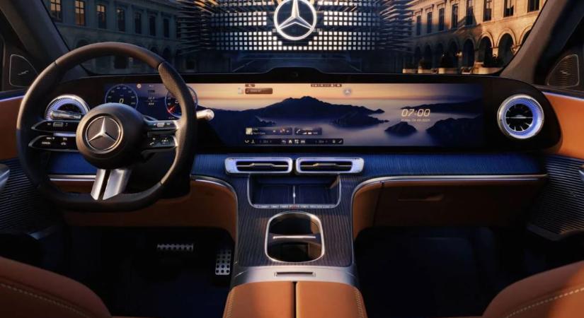Mercedesben még nem volt ekkora kijelző: jön az egyméteres digitális műszerfal
