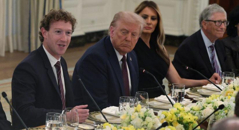 Együtt vacsorázott Trump, Zuckerberg és Bill Gates, csak Elon Musk hiányzott