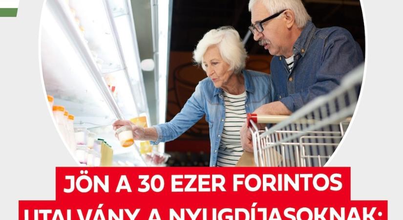 A 30 ezer forintos élelmiszerutalvány mellé, új szlogent és levelet is kapnak a nyugdíjasok