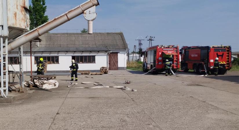 Szituációs gyakorlatot tartottak a szarvasi és gyomendrődi tűzoltók