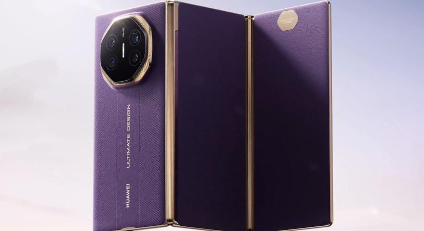 Bemutatta második három részbe hajtható készülékét a Huawei