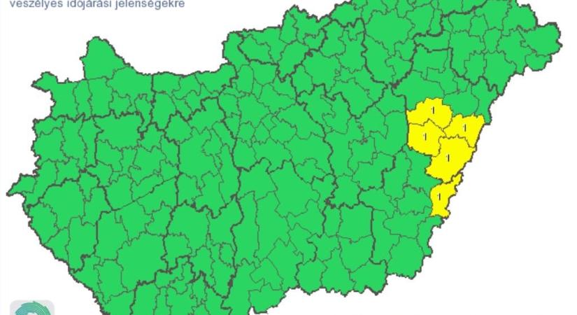 Napsütéses lesz a szombat, de keleten sok esővel, jéggel is jöhetnek zivatarok