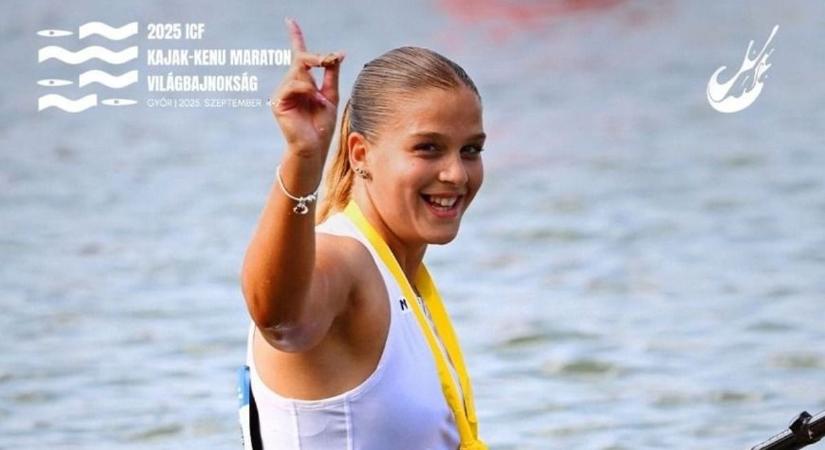 Kolozsvári Lili kicsattanó boldogsága: így örült a győri kajakos az aranyéremnek - videó
