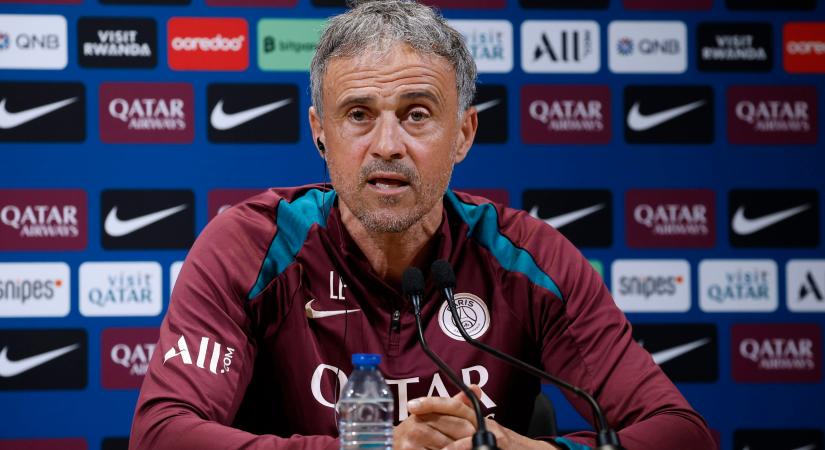 Kórházba került a PSG vezetőedzője, Luis Enrique
