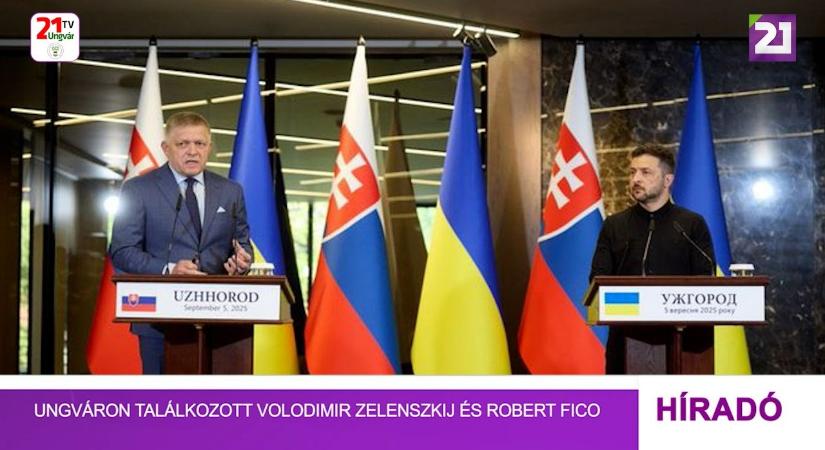 Ungváron találkozott Volodimir Zelenszkij és Robert Fico (videó)